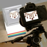 Bower Mini Foldable Photo Light Box - 9 Product Photography Light Box, Front/Rear LED Lights, 6 Double Sided HD Backgrounds