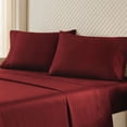 thumbnail image 5 of Superior Egyptian Cotton 530 Thread Count Deep Pocket Sheet Set, Full Size, Burgundy, 5 of 6