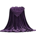 thumbnail image 3 of Xuniizn Soft Blankets, Throw Blanket for Couch, Flannel Sherpa Blanket Fleece Blanket for Adults, Cozy, Plush, Thicken, Reversible, Machine Washable, Purple, 3 of 4