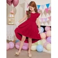 thumbnail image 2 of Vestido Arshiner para fiesta de San Valentín para niñas de 7 a 8 años, color rojo, 2 of 7