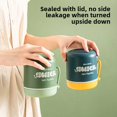 thumbnail image 3 of Bulk 48-Pack 510ml Green Food-Grade Plastic Containers: Microwave-Safe, Portable Lunch/Breakfast Boxes for Busy Professionals, Durable Modern Design with Custom Logo Option – Ideal for Office Meals &, 3 of 6