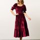 thumbnail image 1 of Vestido largo de cintura alta para mujer Vestido elegante y ajustado para ir al trabajo Ygjytge Vino rojo T S para Mujer, 1 of 9