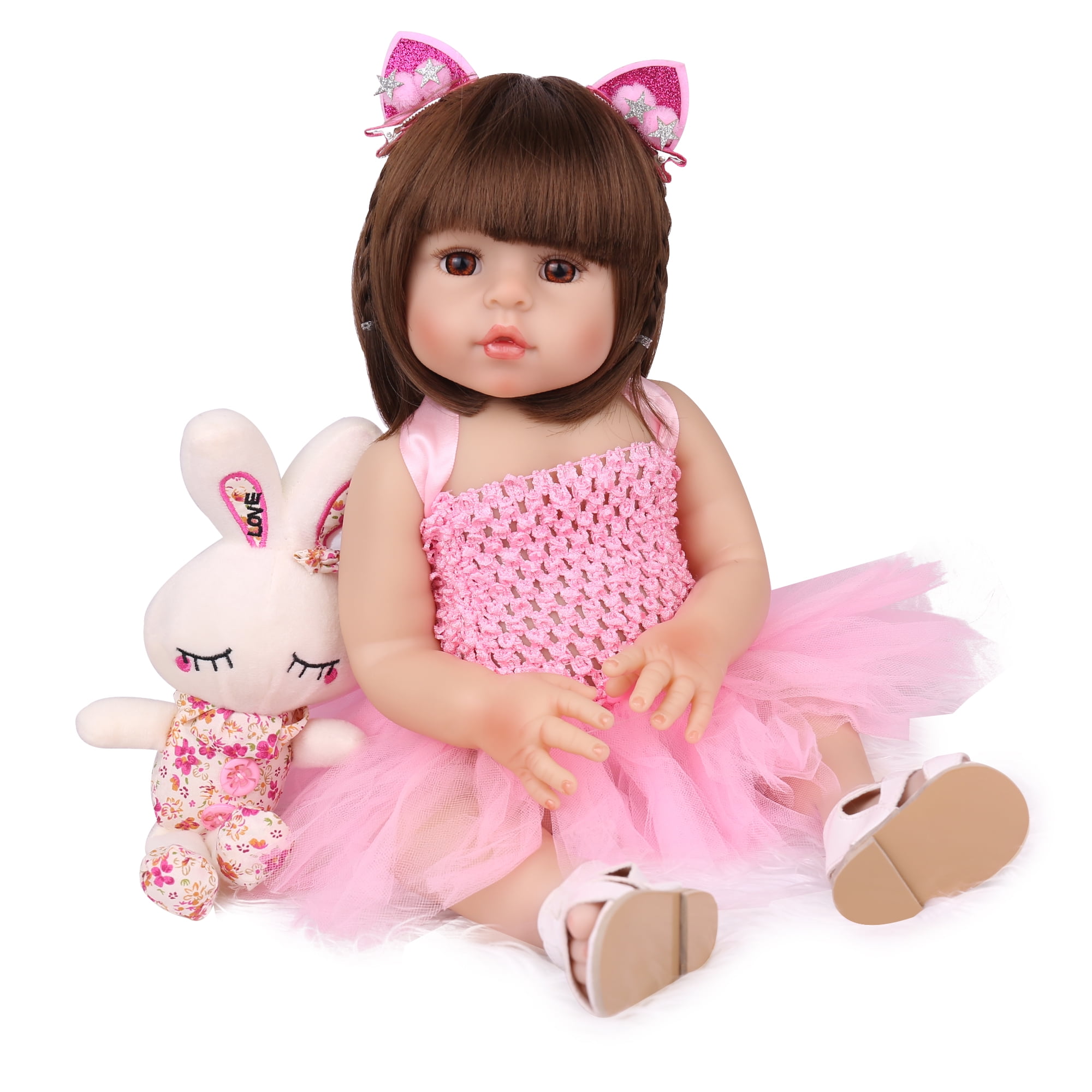  CHAREX Reborn Baby Girl Doll Vinyl Full Body, 18 Inch Lifelike  Waterproof Newborn Baby Doll, Realistic Washable Reborn Toddler Amazing  Gift Set for Kids Age 3+ : Toys & Games