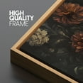 thumbnail image 5 of Large Framed Canvas Print Vintage Vintage Botanical Artwork, Moody Elegance Wall Art Decorative Ready to Hang Painting for Living room Bedroom - 60"x20" Natural Frame, 5 of 7