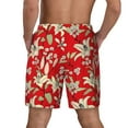 thumbnail image 2 of Haiem Lilies Flowers Mens Swim Trunks with Compression Liner 2 in 1 Swimming Shorts Stretch Swimwear Quick Dry,Board Shorts-Medium, 2 of 9