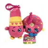 Shopkins Lippy Lips and D'Lish Donut 3.5 Inch Clip On Stuffed Plush Toy