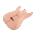 thumbnail image 4 of ST Electric Guitar Body Red Walnut Guitar DIY Accessory Natural Wood Color, 4 of 7