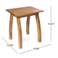 thumbnail image 4 of Sarah Outdoor Acacia Wood Chaise 2 Piece Lounge, 4 of 12