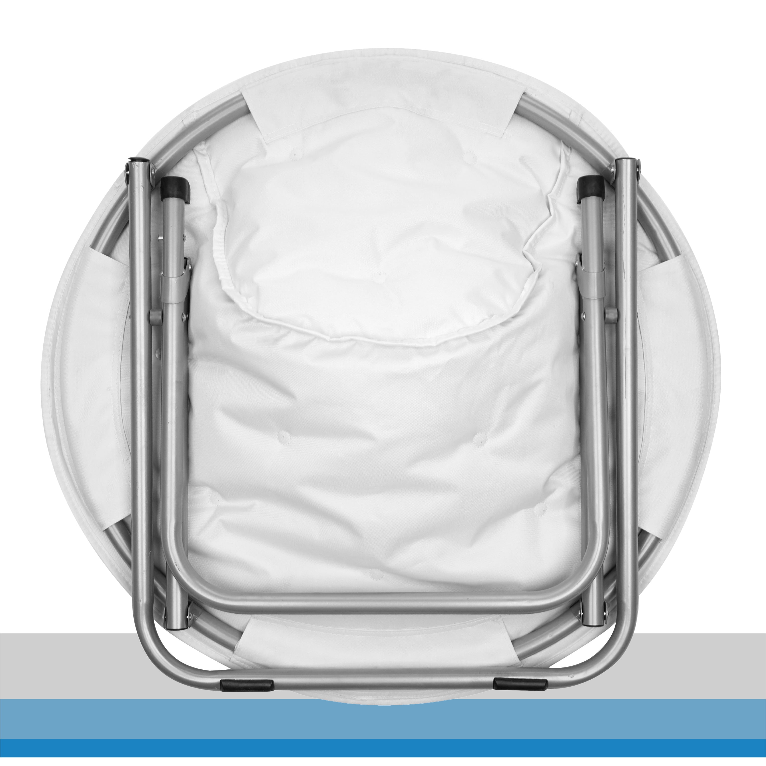Mainstays Faux Fur Saucer™ Chair, White