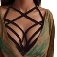 thumbnail image 1 of Gibobby arnés para mujer Cage Women Sexy Bustier Bandage Out Top Halter Bra Strappy Hollow Elastic(Negro, XL), 1 of 5