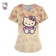 thumbnail image 5 of Uniforme de enfermera con estampado de Hello Kitty para mujer, uniforme de enfermería con bolsillo, camisa de trabajo para enfermeras, personal de enfermería, 5 of 5
