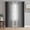 Black,White,Gray, variant on Grey Ombre Sheer Curtains 45 Inch Length 2 Panels Set, Vintage Gray Gradient Stripes Geometric Voile Window Treatment Rod Pocket Small Kitchen Curtains Drapes for Bedroom 52"x45"x2