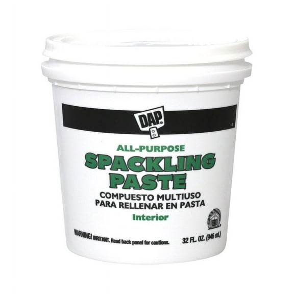 1 Pc, Dap Ready To Use White Spackling Paste 1 Qt