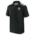 thumbnail image 2 of Men's Fanatics Black Minnesota Vikings Long Shot Polo, 2 of 3
