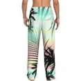 thumbnail image 3 of Bingfone Tropical Summer Palm Mens All Over Print Sleep Pajama Pants-Small, 3 of 9