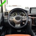 thumbnail image 4 of for Lexus NX RX ES UX CT LX LS Carbon Fiber Look Rubber Steering Wheel Cover Trim -, 4 of 4