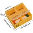 thumbnail image 4 of Weekly Pill Box, Larger Weekly 7 Day 4 Compartment Travel Pill Organizer, 4 of 5