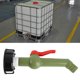 thumbnail image 1 of Adaptador De Grifo De Tanque IBC, Conector De Válvula De Tanques De Agua, Reemplazo A Tope, Drenaje De Diámetro De Entrada De 60 Mm Con Tapón De Rosca Para Combustible Para, 1 of 7