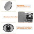 thumbnail image 4 of 20pcs 20L Metal Round Flat Sewing Buttons 12mm Alloy Shank Craft Replacement Button for Men Women Suit Woolen Coat Shirt Trousers Sewing Crafts, Black, 4 of 7
