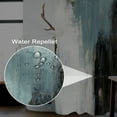 thumbnail image 6 of Oil Painting Shower Curtain Modern White Black Abstract Waterproof Marble Room Partition Teal Green Marble Fabric Curtains Ideal for RV or Home Decor (72"x72), 6 of 6