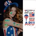 thumbnail image 1 of Danhjin Paper Stickers Luminous Independence Day Sticker Flag Party Luminous Disposable Temporary Sticker Stickers, 1 of 6