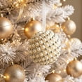 thumbnail image 5 of Rhinestone Pearl Christmas Ornament,Bling Glitter Hanging Decor,Elegant Sparkling Xmas Tree Mantel Window Holiday Decor,C, 5 of 7