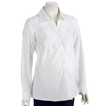 Chevron Stripe Cotton Maternity Blouse