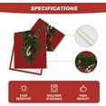 thumbnail image 5 of Watercolor Red Christmas Table Runner with Christmas Tree Branch Decoration, Seasonal Winter Xmas Party Decoration for Holiday Indoor Home Kitchen Decor 13 x 90 Inch, 5 of 7