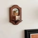 thumbnail image 2 of Espejo de Pared Vintage con Estante, Candelabro de Aromaterapia de Madera Maciza, Decoración Colgante para Cafetería, Estante de Pared., 2 of 5