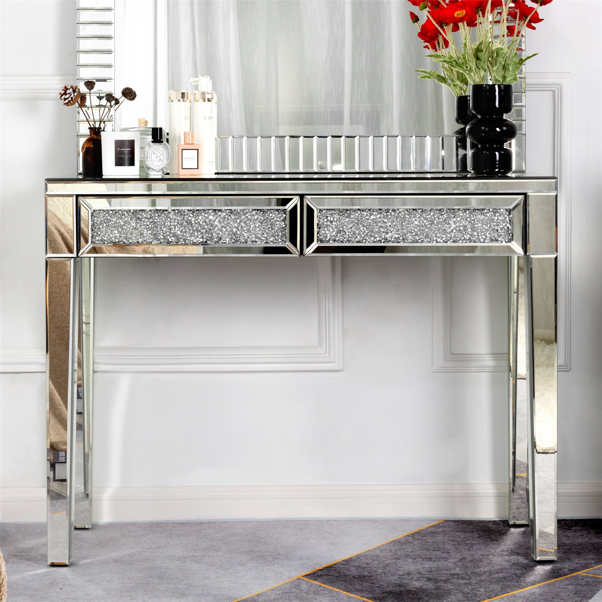 glitter dressing table Glitter Desk Vanity