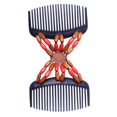 thumbnail image 4 of de Clip de de cabellero Doble Accesorio de Peinado de Mujer Elástico - rojo BLESIY Doble clip de madera para mujeres, 4 of 6