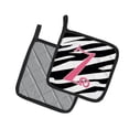 thumbnail image 2 of Carolines Treasures CJ1037-ZPTHD Letter Z Initial Zebra Stripe and Pink Pair of Pot Holders, 7.5HX7.5W, multicolor, 2 of 2