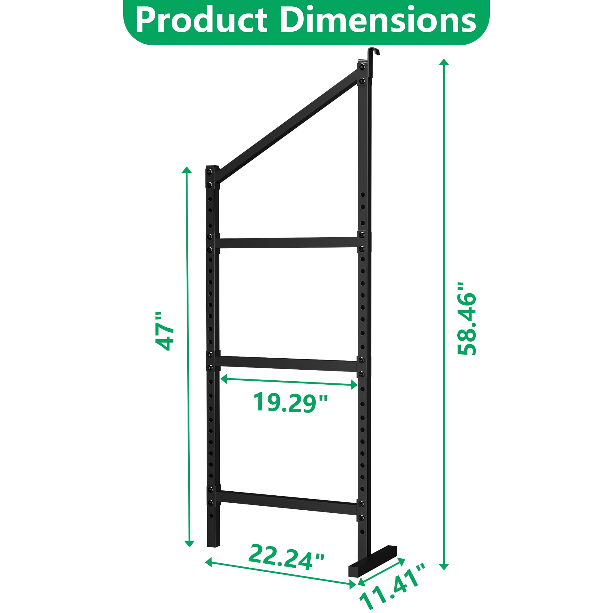 Heavy-Duty Shipping Container Shelving 4-Pack - Adjustable 3-Tier Steel Shelves, 800lb Load Rating per Bracket for Garage & Workshop Storage