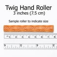 thumbnail image 3 of Rodillo de ramita de madera MKM TW-37 para cerámica, 7,5 cm, 3 of 5