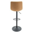 thumbnail image 4 of Modern Adjustable Bar Stool - Swivel & Footrest - Kitchen Counter Height Chair, 4 of 4