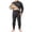 Dark Gray, variant on VEKDONE Plus Size Thermal Underwear for Men Long Johns Set Fleece Lined Heat Retention Underwear Base Layer Top And Bottom Set for Cold Weather