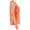 thumbnail image 4 of Holloway Sportswear L Womens Electrify Coolcore® Long Sleeve Tee Orange Heather 222770, 4 of 5