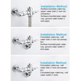 thumbnail image 3 of Fdit Pied Pression Type Laiton Chasse d'Eau Pédale Rétractable Toilettes Chasse d'Eau Robinet de Salle de Bain Accessoire, Robinet, Robinet de Rinçage, 3 of 8
