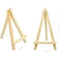 thumbnail image 2 of 20 piezas Mini caballete de madera Mini soporte de mesa triangular caballete triangular marco de fotos pantalla para póster foto Memo Adepaton LKX-1294, 2 of 9