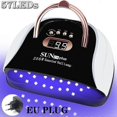 thumbnail image 2 of 57LEDs UV LED Nail Lamp Acrylic Gel Dryer Lamp With Smart Sensor Low Heat Mode Purple Nail Art Salon Manicure Machine, 2 of 5