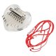 thumbnail image 1 of Heart Shaped Thumb Piano Mini Portable Transparent Crystal 8 Keys Kalimba Pendant for Beginner, 1 of 4