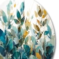 thumbnail image 3 of Designart "Leaf Foliage Green I" Floral Leaves Metal Round Wall Decor, 3 of 5