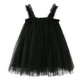 thumbnail image 4 of Gubotare Tutu Dresses for Toddler Girls Baby Girl Tulle Dress Casual Flower Embroidery Toddler Dresses (Black,Size 3-4 Years), 4 of 7