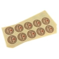 thumbnail image 1 of 9 hojas de papel Kraft gracias sello s galleta bolsa caja embaje etiquetas Zulema Etiquetas engomadas de agradecimiento, 1 of 8