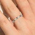 thumbnail image 4 of 0.10ct Round black diamond moissanite 10k White Gold Wedding Band, 4 of 4