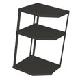 thumbnail image 4 of Estante esquinero de cocina, estante festoneado, estante estable para utensilios de cocina de acero al carbono que ahorra espacio para ollas y sartenes, 3 niveles, negro, 27x27x45,5 cm, 4 of 10