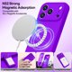 thumbnail image 2 of Funda de Silicona Premium, Forro de Microfibra, a Prueba de Golpes, para iPhone 17 Pro Max 6.9", Morado Neón, 2 of 7
