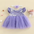thumbnail image 2 of Robe Formelle de Princesse Fleurie pour Bébé Fille Robe de Fête d'Anniversaire Robe Tutu, 2 of 8