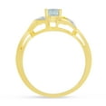 thumbnail image 5 of 10k Yellow Gold Oval White Topaz And Diamond Ring, 5 of 6