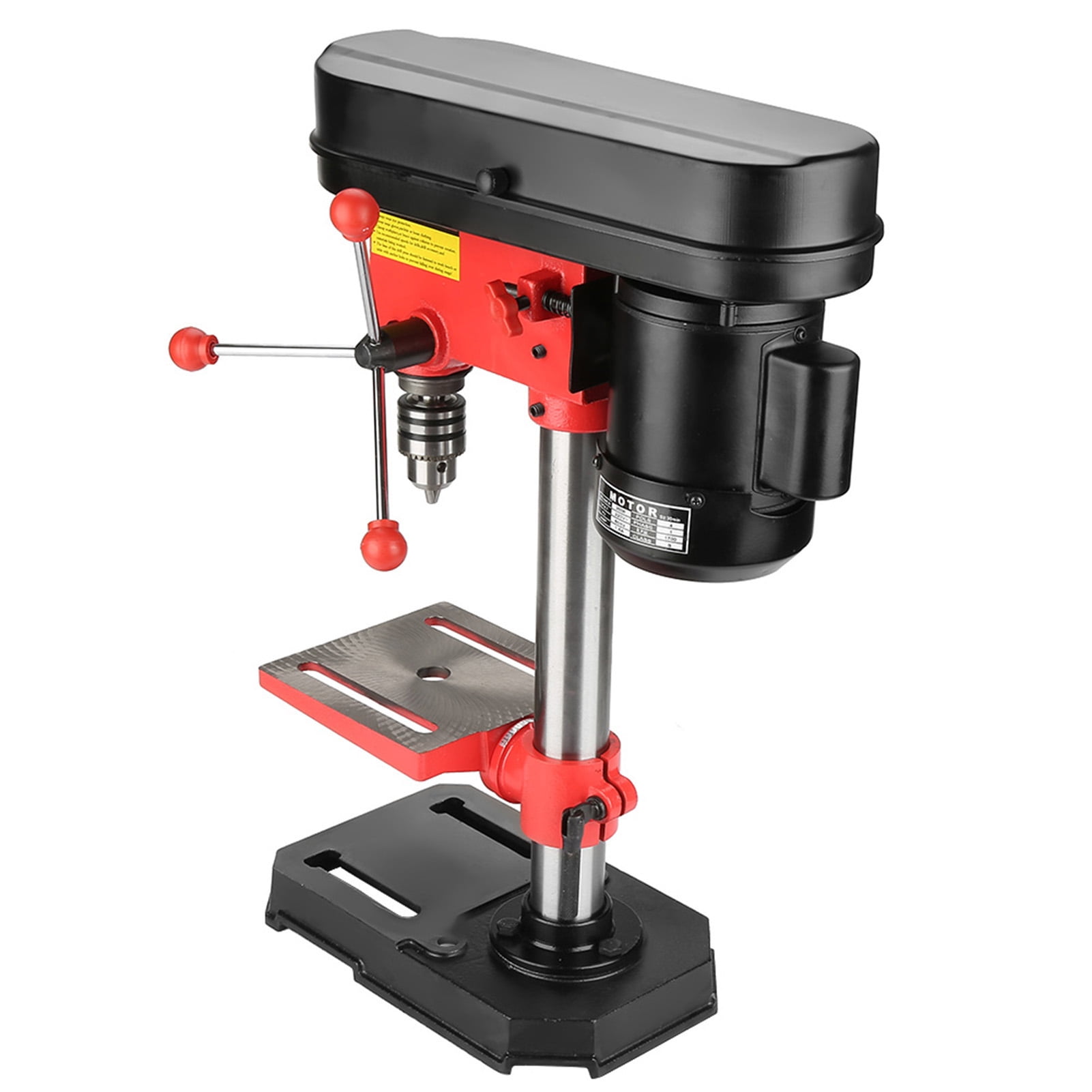 Hobby Model Pillar Drill Red 50mm Bench Drill Press UK Plug 350W With 1.5 13mm Chuck For DIY Enthusiasts